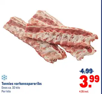 Makro Tonnies varkensspareribs aanbieding