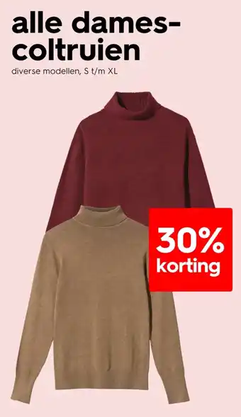 HEMA Alle dames coltruien aanbieding