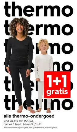 HEMA Alle thermo ondergoed aanbieding