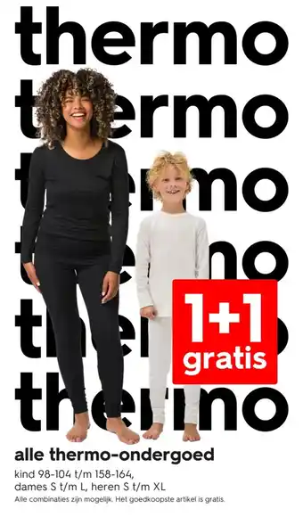 HEMA Alle thermo ondergoed aanbieding