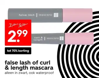 HEMA False lash of curl & length mascara aanbieding