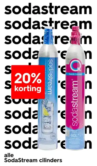 HEMA Alle SodaStream cilinders aanbieding