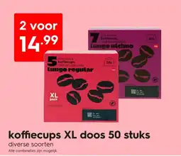 HEMA Koffiecups xl doos 50 stuks aanbieding