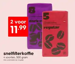 HEMA Snelfilterkoffie aanbieding