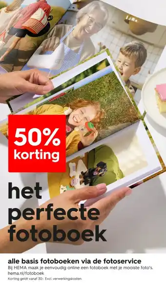 HEMA Alle basis fotoboeken via de fotoservice aanbieding
