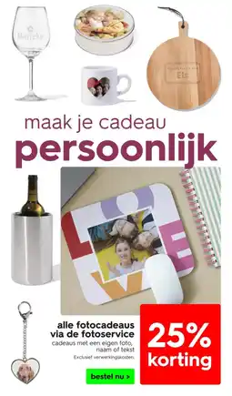 HEMA Alle fotocadeaus via de fotoservice aanbieding