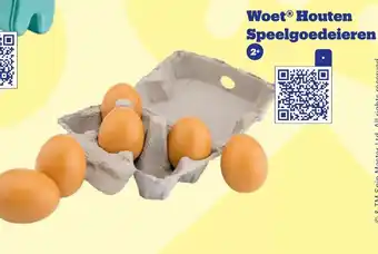 Bol.com Woet Houten Speelgoedeieren aanbieding