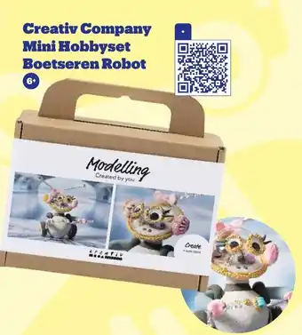 Bol.com Creativ Company Mini Hobbyset Boetseren Robot aanbieding