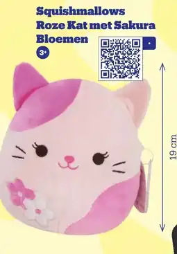 Bol.com Squishmallows Roze Kat met Sakura Bloemen aanbieding