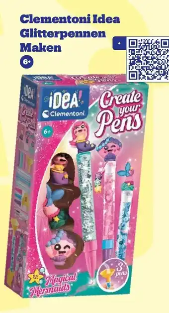 Bol.com Clementoni Idea Glitterpennen Maken aanbieding