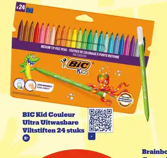 Bol.com BIC Kid Couleur Ultra Uitwasbare Viltstiften 24 stuks aanbieding