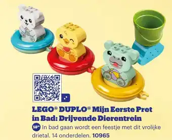 Bol.com LEGO DUPLO Mijn Eerste Pret in Bad Drijvende Dierentrein aanbieding