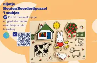 Bol.com Nijntje Houten Boerderijpuzzel 7 stukjes aanbieding