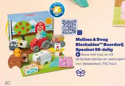 Bol.com Melissa & Doug Blockables Boerderij Speelset 56-delig aanbieding