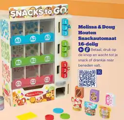 Bol.com Melissa & Doug Houten Snackautomaat 16-delig aanbieding