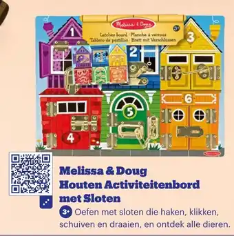 Bol.com Melissa & Doug Houten Activiteitenbord met Sloten aanbieding