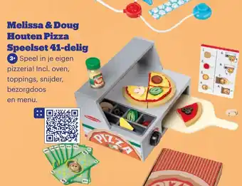 Bol.com Melissa & Doug Houten Pizza Speelset 41-delig aanbieding