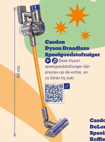 Bol.com Casdon Dyson Draadloze Speelgoedstofzuiger aanbieding