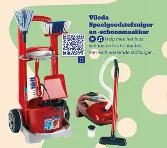 Bol.com Vileda Speelgoedstofzuiger en schoonmaakkar aanbieding