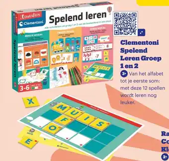 Bol.com Clementoni Spelend Leren Groep 1 en 2 aanbieding
