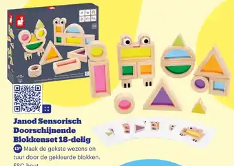 Bol.com Janod Sensorisch Doorschijnende Blokkenset 18-delig aanbieding