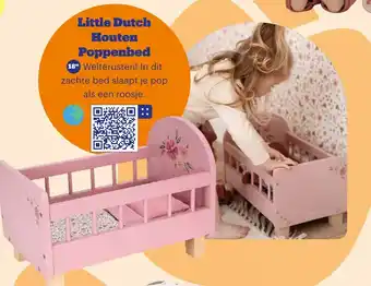 Bol.com Little Dutch Houten Poppenbed aanbieding