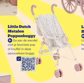 Bol.com Little Dutch Metalen Poppenbuggy aanbieding