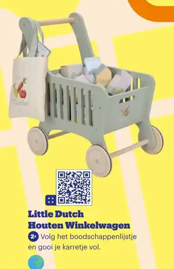 Bol.com Little Dutch Houten Winkelwagen aanbieding