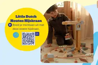 Bol.com Little Dutch Houten Hijskraan aanbieding