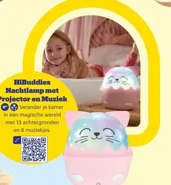 Bol.com HiBuddies Nachtlamp met Projector en Muziek aanbieding