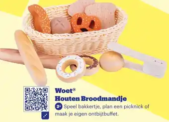 Bol.com Woet Houten Broodmandje aanbieding