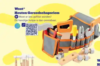 Bol.com Woet Houten Gereedschapsriem aanbieding
