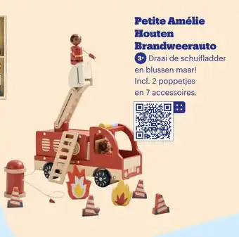 Bol.com Petite Amélie Houten Brandweerauto aanbieding