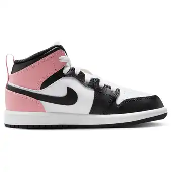 Foot Locker Jordan Aj1 Mid Peuterschoenen - Wit - Maat 33.5 - Leer aanbieding