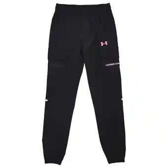 Foot Locker Under Armour Tech Utility Woven Broeken Kinder - Zwart - Maat 122 - 127 CM - Poly Woven aanbieding