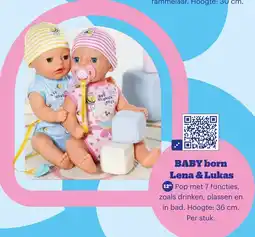 Bol.com BABY born Lena & Lukas aanbieding
