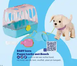 Bol.com BABY born Puppy Lucky met Bench aanbieding