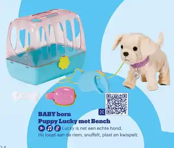 Bol.com BABY born Puppy Lucky met Bench aanbieding