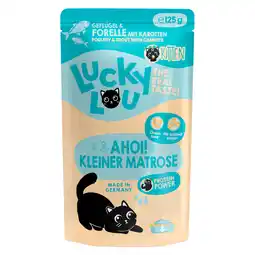 Zooplus 48x 125g Lucky Lou Lifestage Kitten Gevogelte & Forel Kattenvoer Nat aanbieding