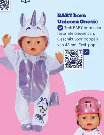 Bol.com BABY born Unicorn Onesie aanbieding