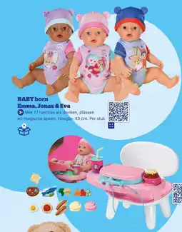 Bol.com BABY born Emma, Jonas & Eva aanbieding