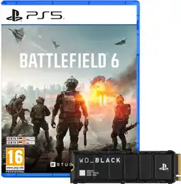 Coolblue Battlefield 6 PS5 + WD Black SN850P 4TB Heatsink NVMe SSD aanbieding