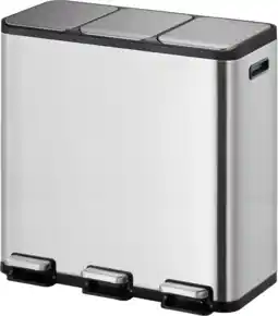 Coolblue EKO EcoCasa II 3 x 15 Liter Mat Rvs aanbieding