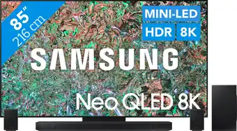 Coolblue Samsung Neo QLED 8K 85QN800D (2024) + Soundbar aanbieding