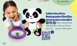 Bol.com Little Live Pets Babypanda ChuChu Interactieve knuffel aanbieding