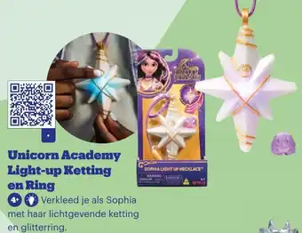 Bol.com Unicorn Academy Light up Ketting en Ring aanbieding