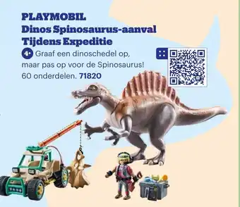 Bol.com PLAYMOBIL Dinos Spinosaurus aanval Tijdens Expeditie aanbieding