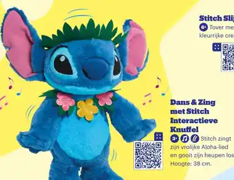 Bol.com Dans & Zing met Stitch Interactieve Knuffel aanbieding