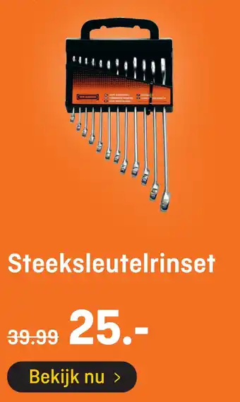 Hubo Steeksleutelrinset aanbieding