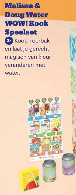 Bol.com Melissa & Doug Water WOW! Kook Speelset aanbieding